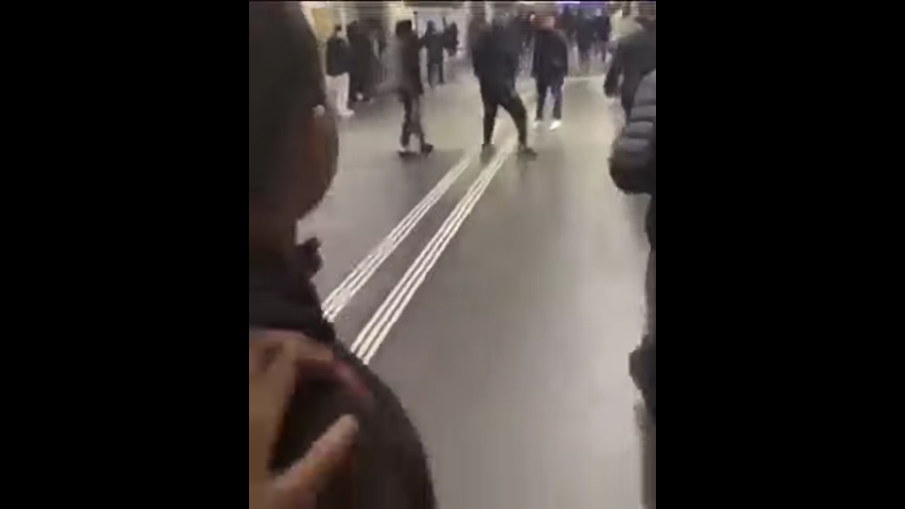 Rissa Tra Migranti Alla Stazione Di Bienne Video